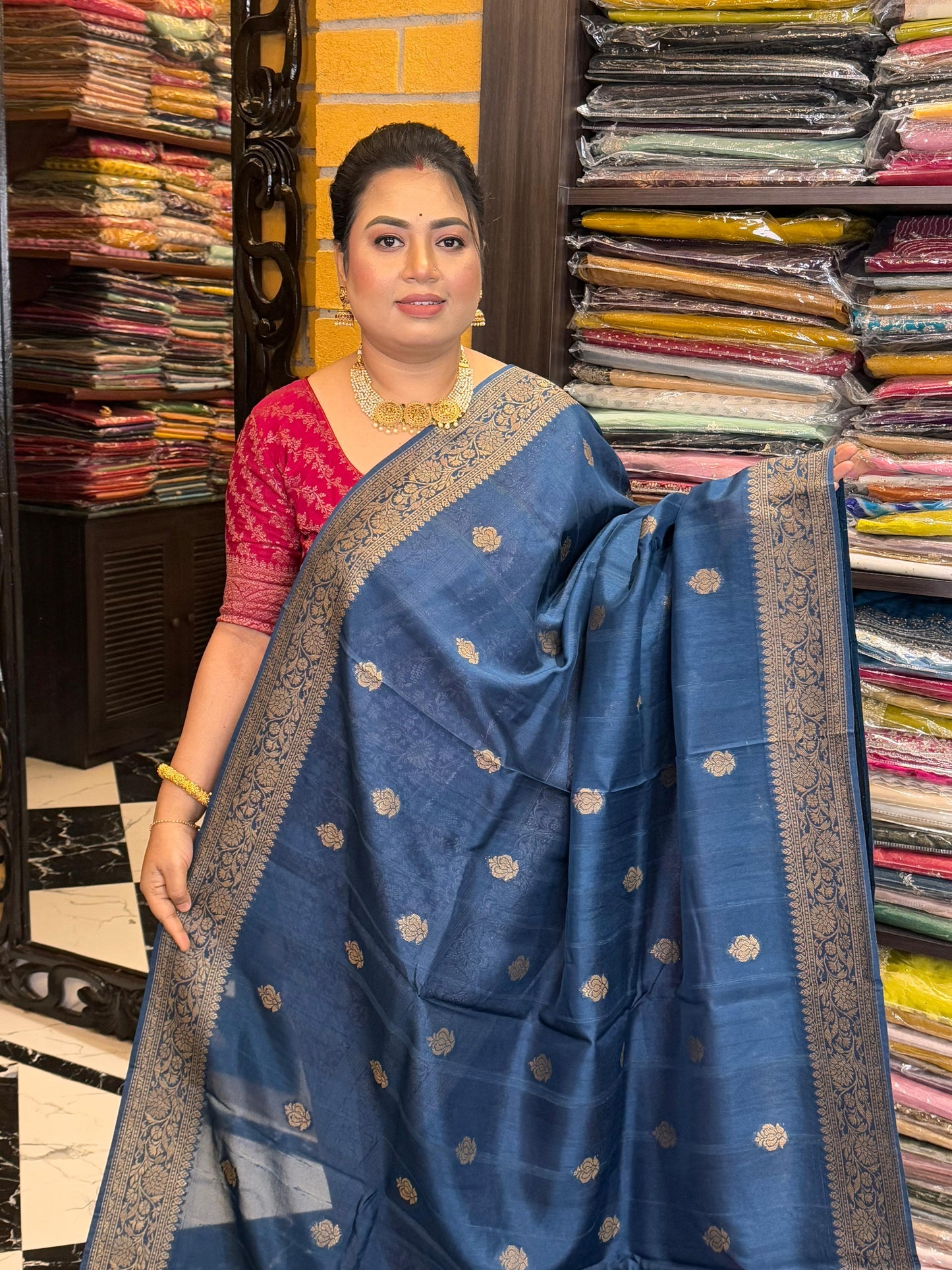 Semi Raw Silk Benarasi