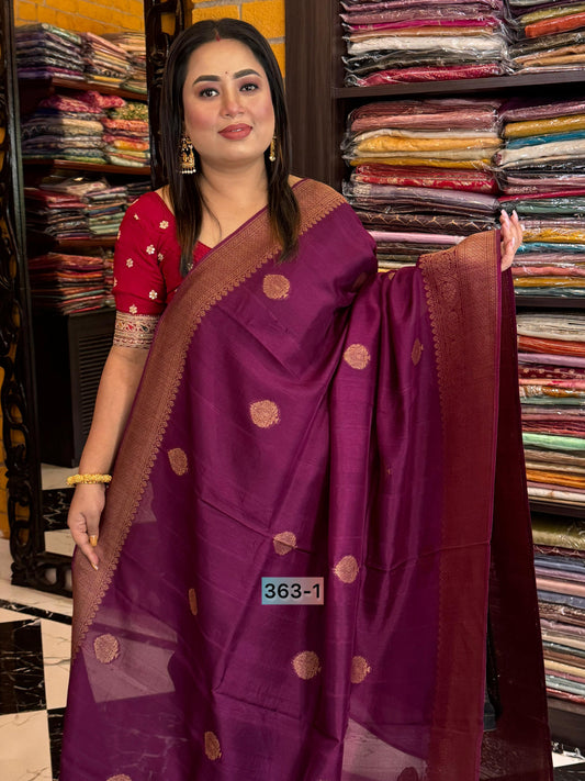 Semi Raw Silk Benarasi