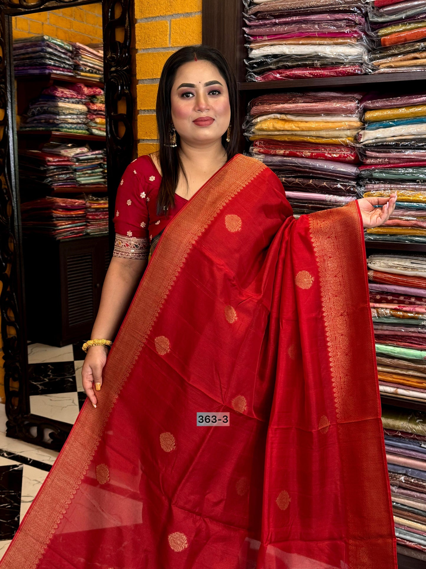 Semi Raw Silk Benarasi