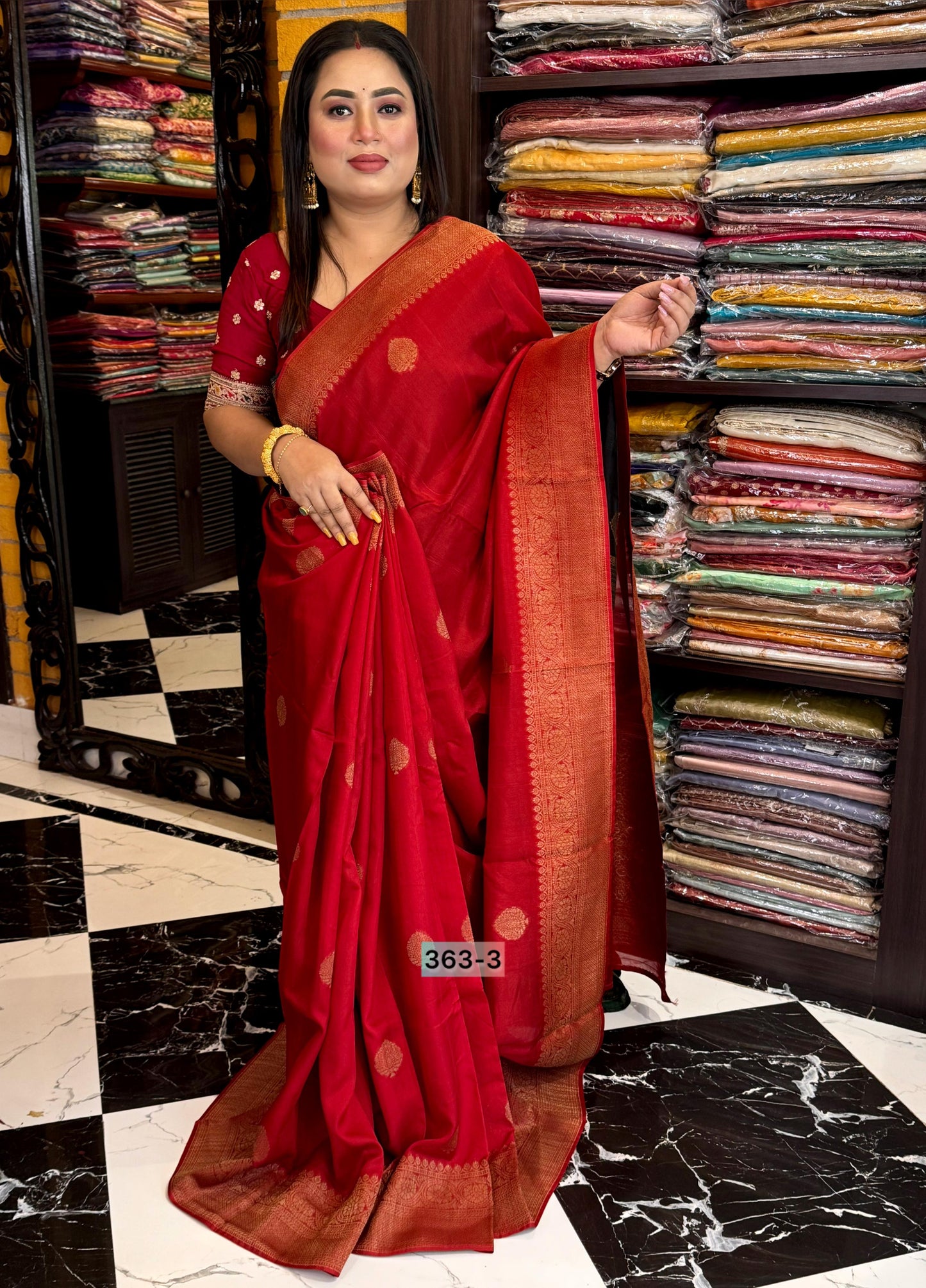 Semi Raw Silk Benarasi