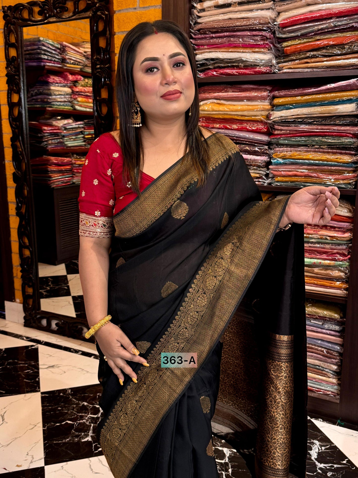 Semi Raw Silk Benarasi