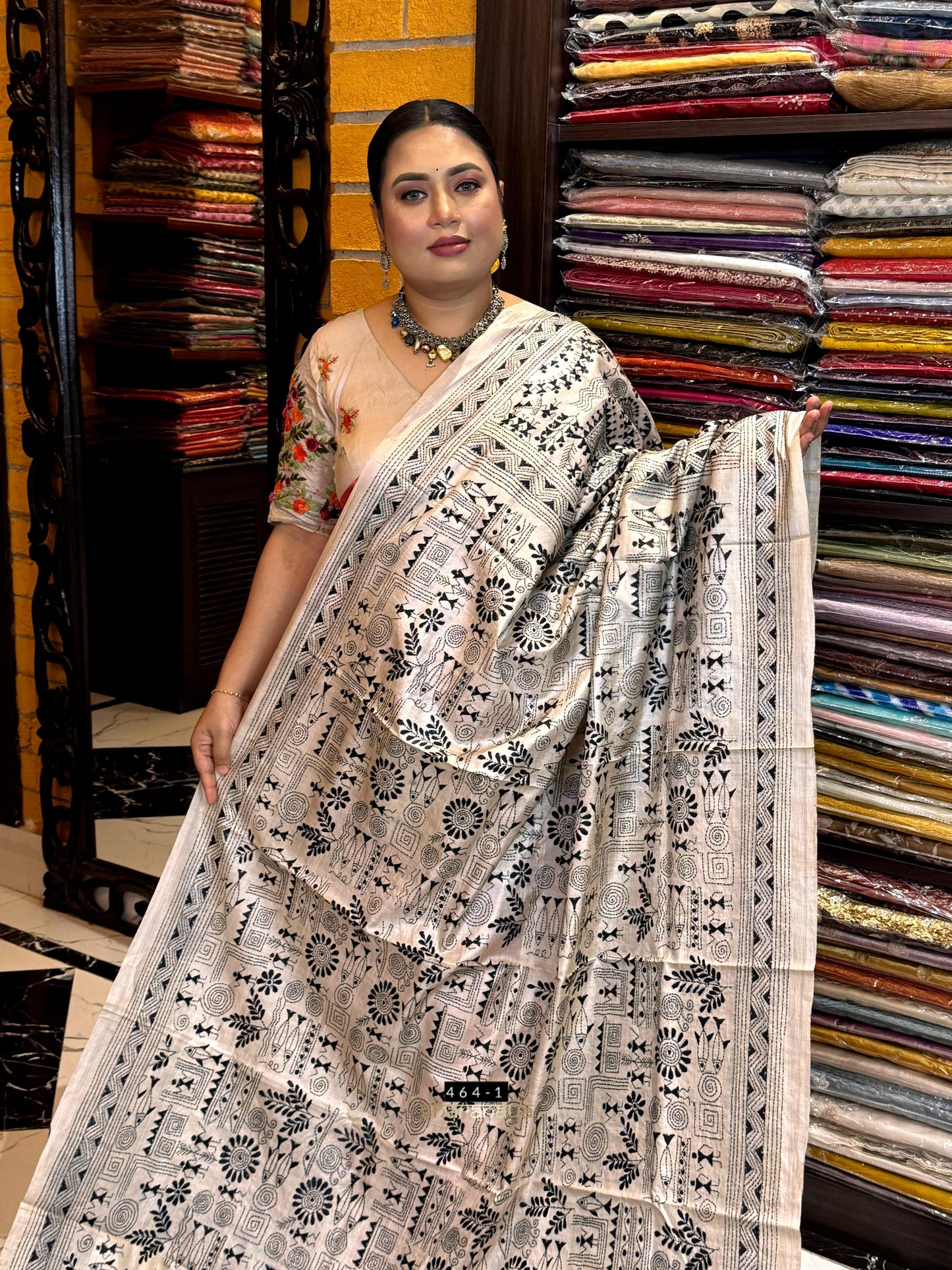 Tussar kantha