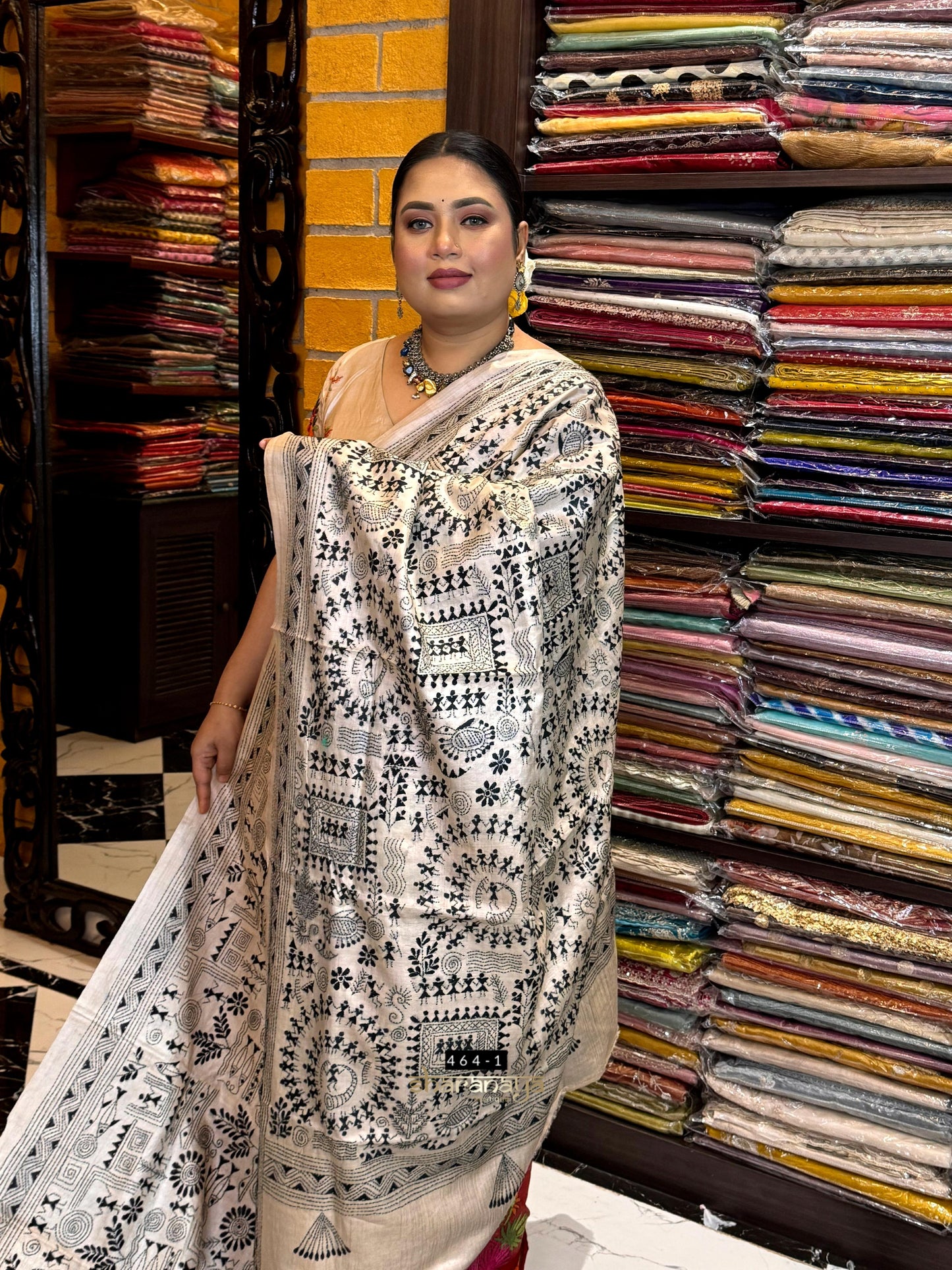 Tussar kantha