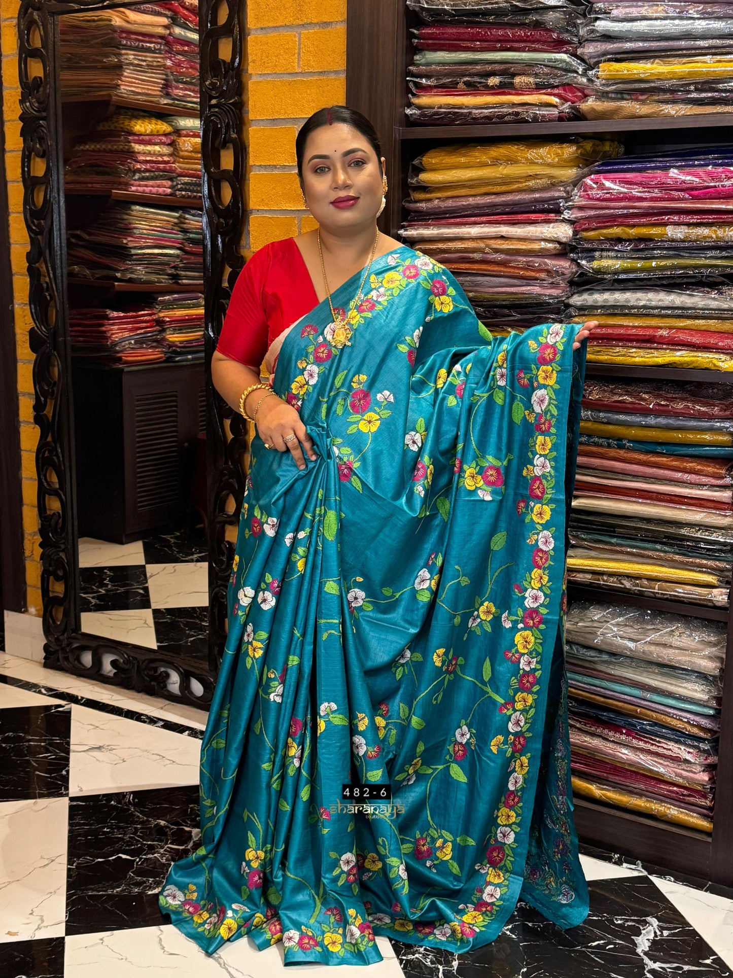 Tussar kantha