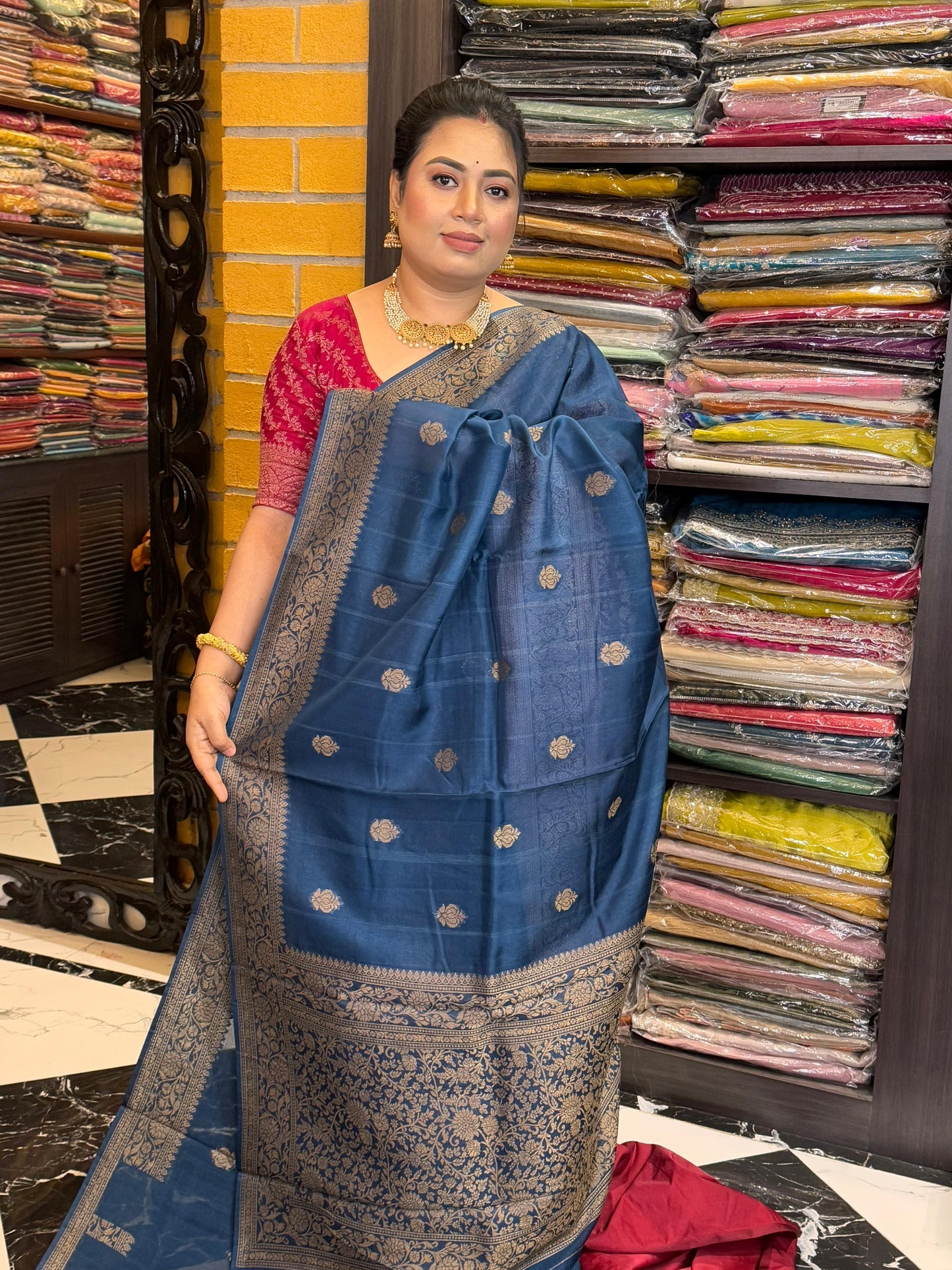 Semi Raw Silk Benarasi