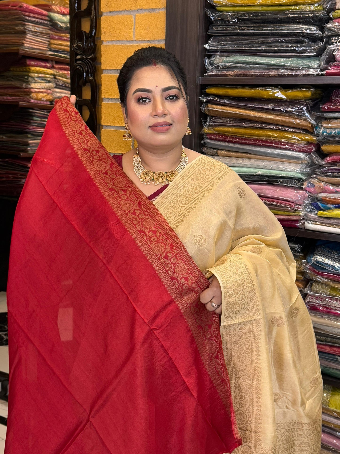 Semi Raw Silk Benarasi