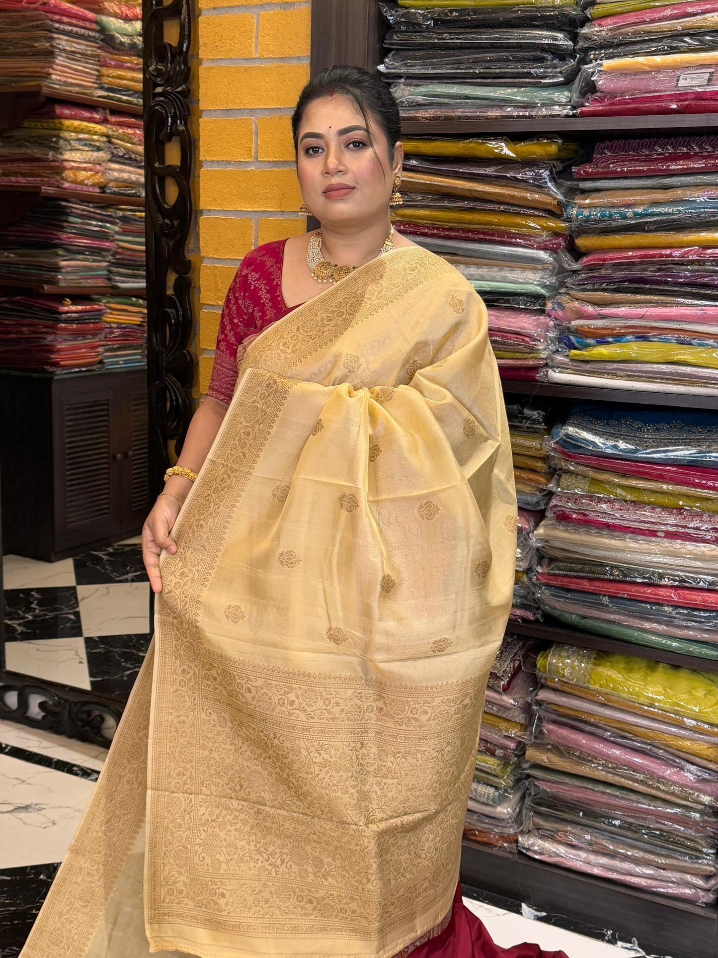 Semi Raw Silk Benarasi