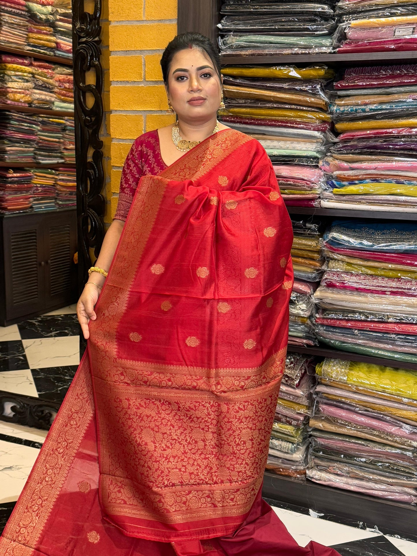 Semi Raw Silk Benarasi