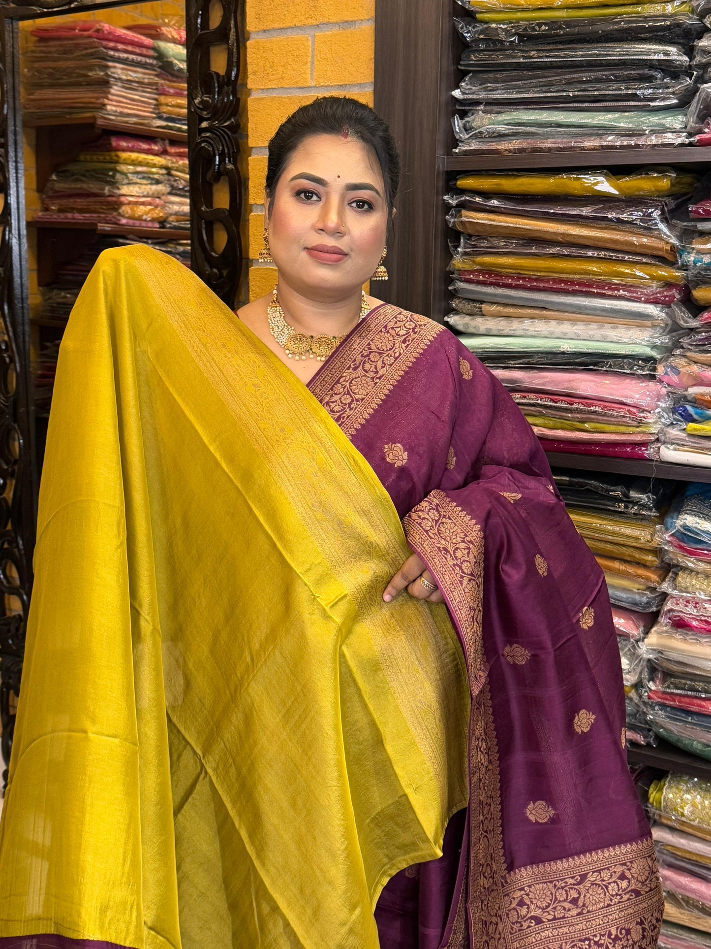 Semi Raw Silk Benarasi